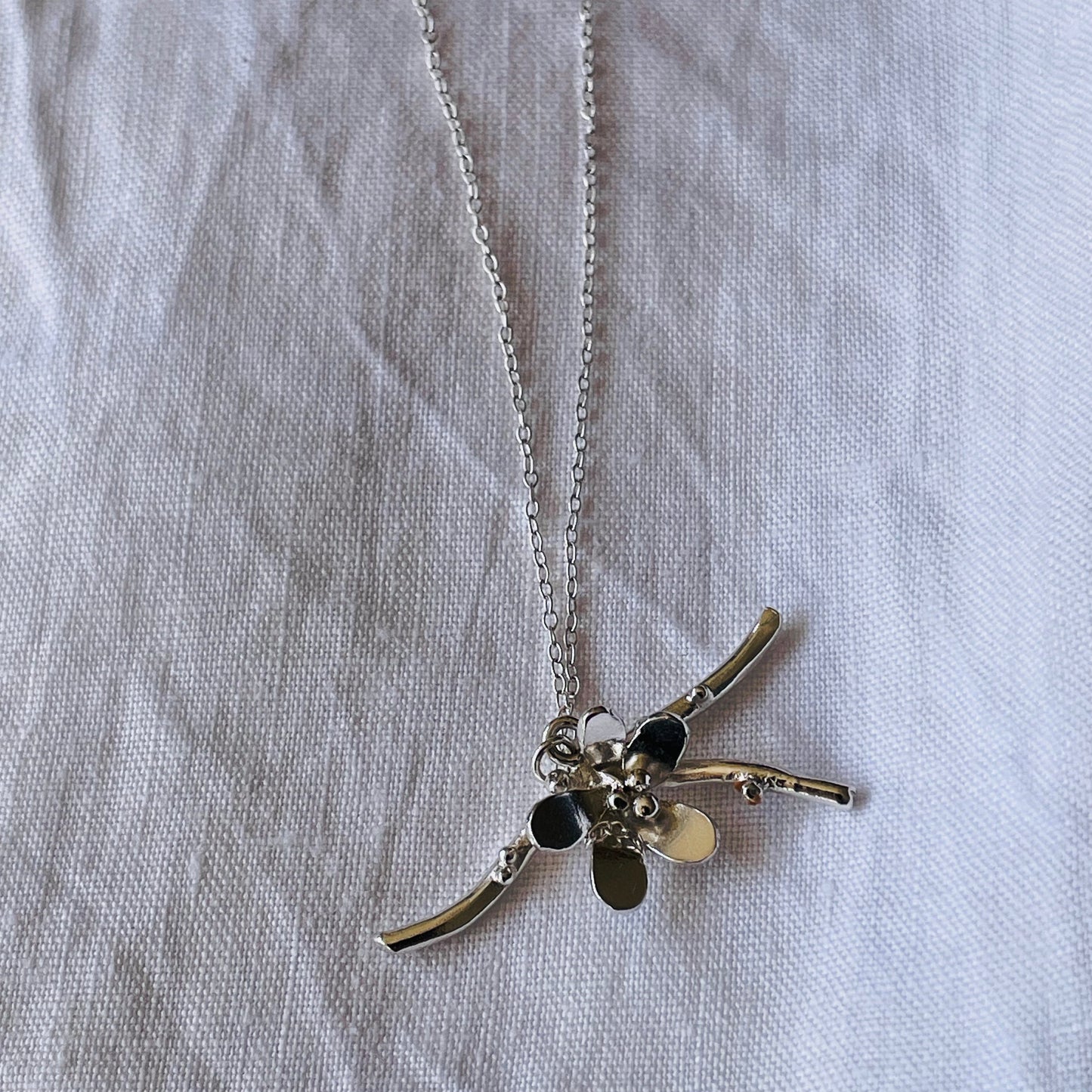Flower branch necklace